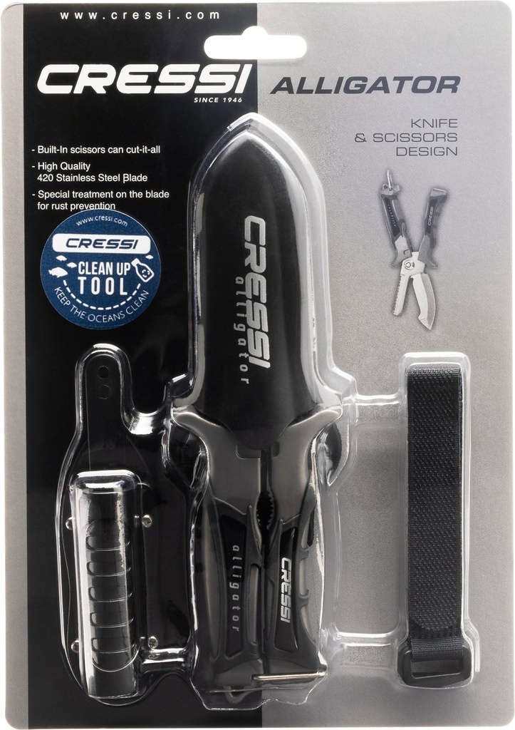 Ciseaux Alligator Cressi - packaging