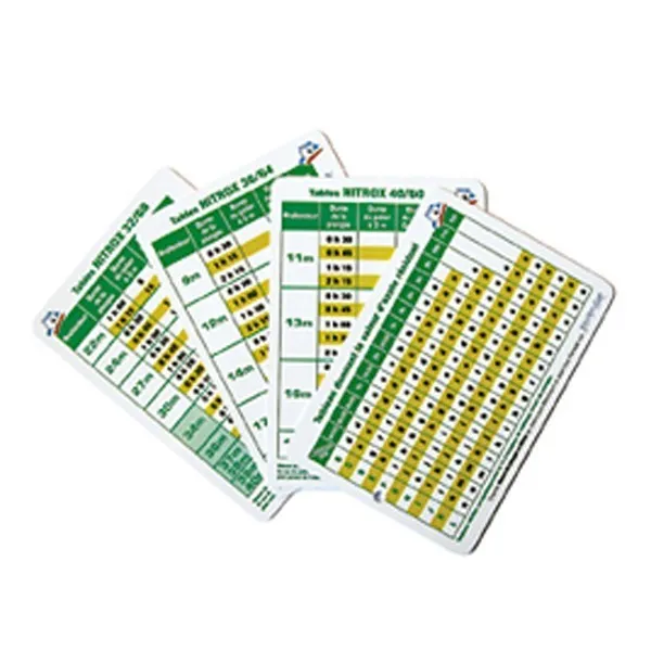 TABLES NITROX IMMERGEABLE