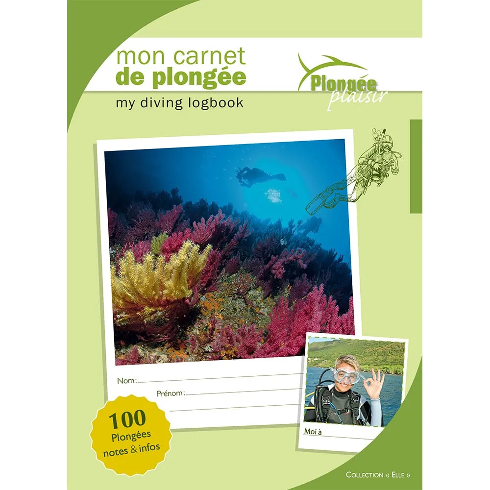 CARNET DE 100 PLONGEES ELLE