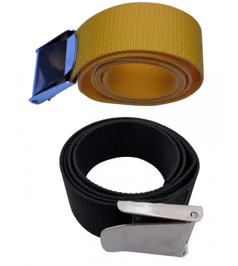 [C103N] CEINTURE DE LESTAGE BOUCLE INOX SUBLEST (Noir)