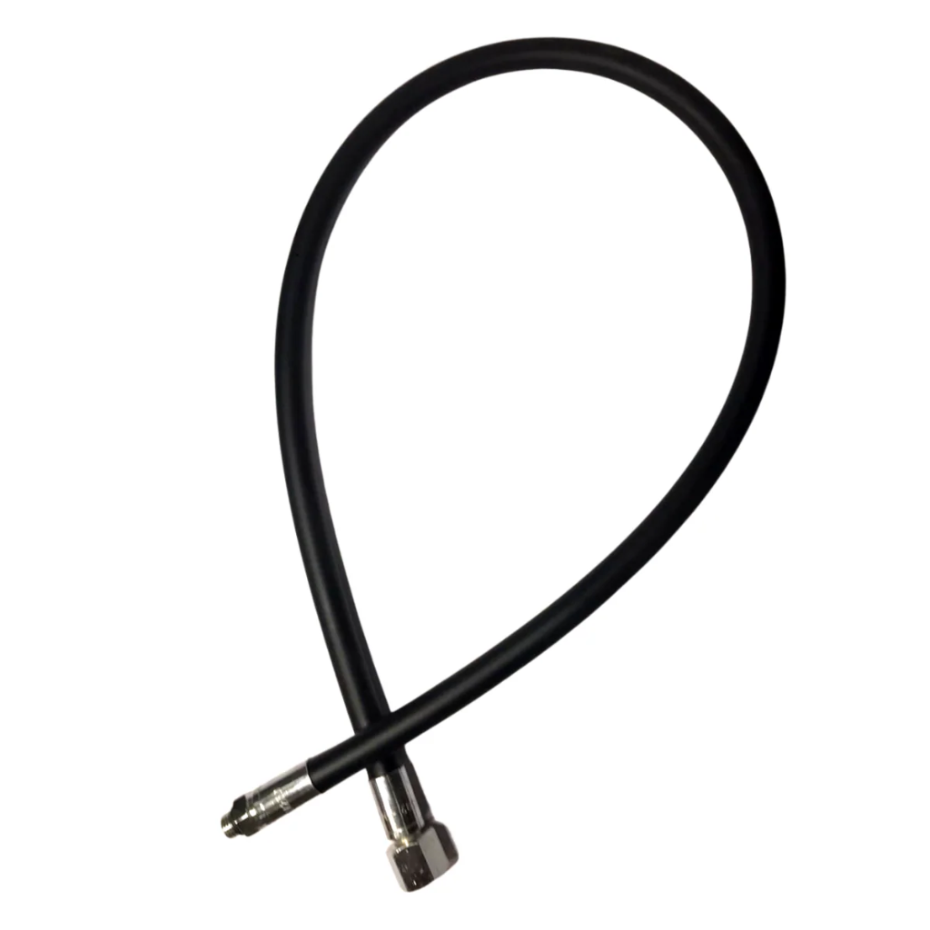 FLEXIBLE MP CAOUTCHOUC 3/8" NOIR 80CM AVEC MANCHON MARES